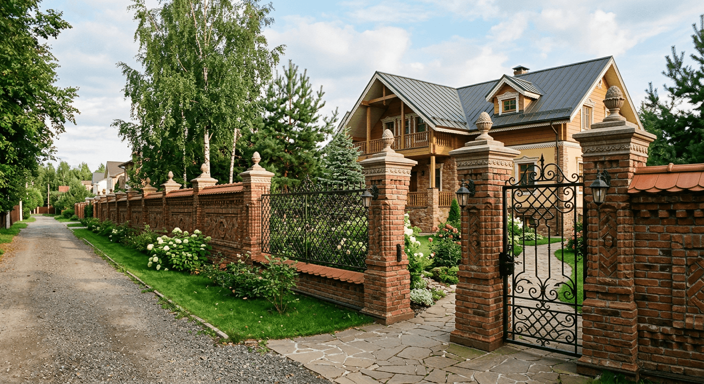 Кирпич для забора: какой выбрать и сколько нужно