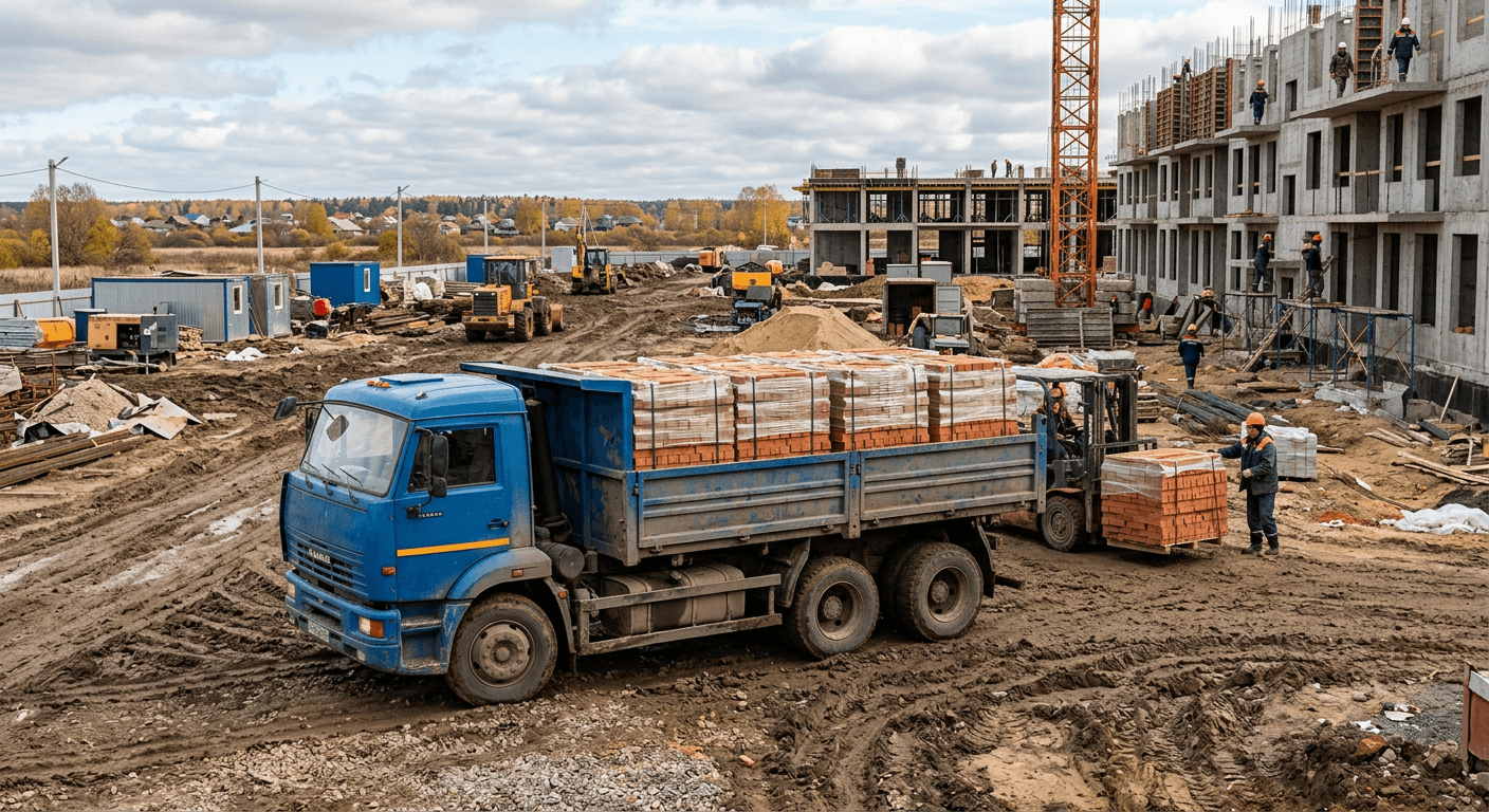 Доставка кирпича в Казани: условия, стоимость и сроки