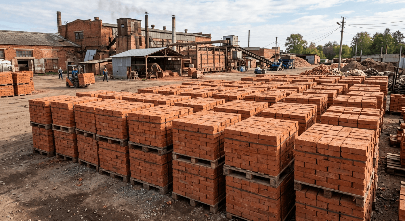 Рядовой кирпич в Казани: марки, цены и доставка на объект