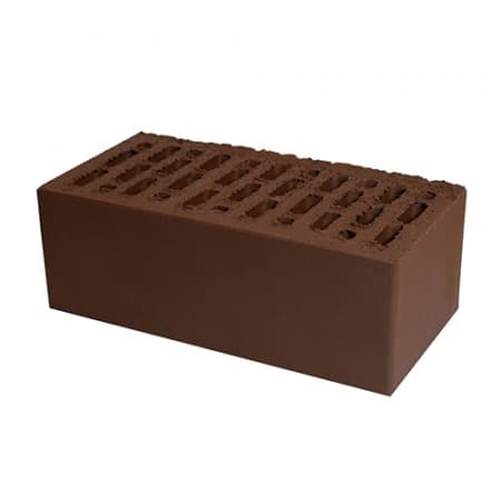 Кирпич Уралглавкерамика лицевой шоколад гладкий 1,4НФ