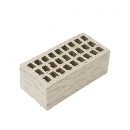 Ревдинский кирпич лицевой пустотелый 1НФ сливки кора дерева, оттенок А