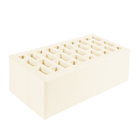 Кирпич лицевой пустотелый Норский 1,4НФ белый гладкий