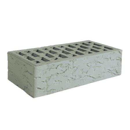 Кирпич лицевой пустотелый Норский 1НФ серый рифленый