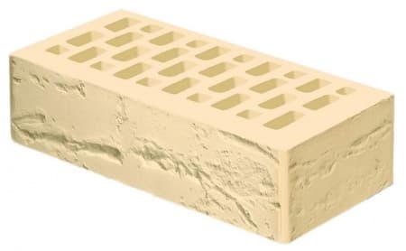 Голицынский кирпич лицевой 1НФ белые ночи рустик