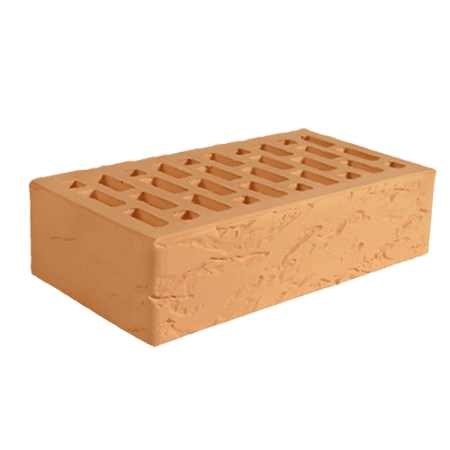 Кирпич лицевой пустотелый Норский 1НФ сафари рифленый