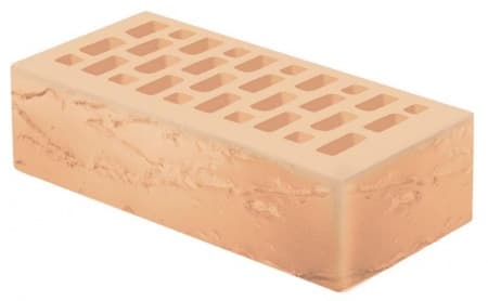 Голицынский кирпич лицевой 1НФ слоновая кость рустик