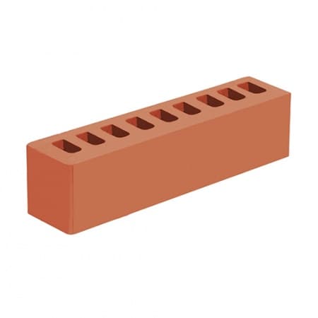 Голицынский кирпич лицевой 0.5НФ красный гладкий