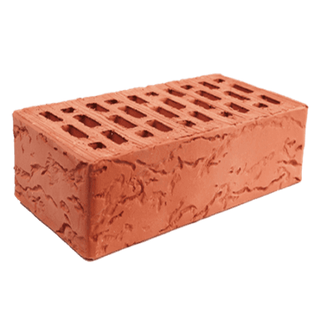 Кирпич лицевой пустотелый Норский 1,4НФ красный рифленый