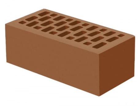 Голицынский кирпич лицевой 1.4НФ терракотовый гладкий