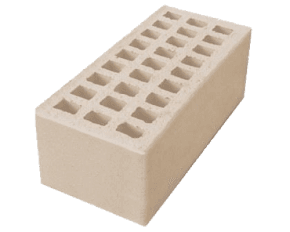 Ревдинский кирпич лицевой пустотелый 1.4НФ сливки, оттенок А