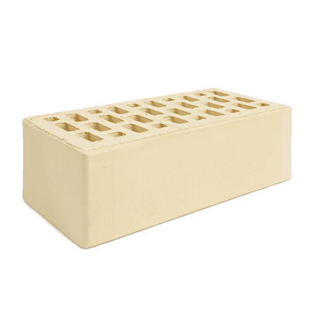 Кирпич лицевой пустотелый Норский 1,4НФ слоновая кость гладкий