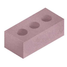 Борский кирпич силикатный пустотелый 1,4НФ розовый