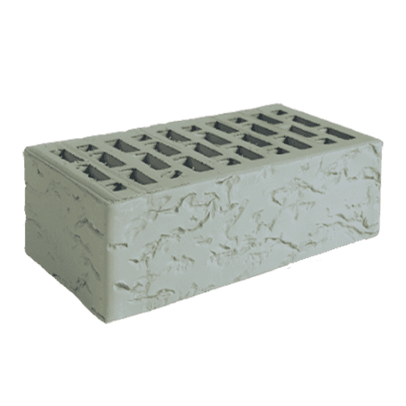 Кирпич лицевой пустотелый Норский 1,4НФ серый рифленый