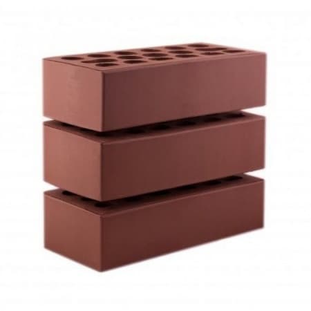 Керма кирпич лицевой 1.4НФ Бордо темный гладкая
